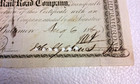 Aug 6  1867 Johns Hopkins Signed B o Railroad Stock Certificate Hospital Founder