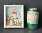 Vintage Greek Decorative Tile Art  Unmarked  5 3 4    X 5   