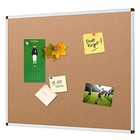 Viz-pro Cork Notice Board  48 X 36 Inches  Cork Bulletin Board Aluminium Frame