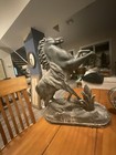 Bronze Large Marley Horse Statue Foot Broken Off