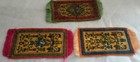 3 Vintage 1910 Tobacco Felt  Rug   Flannel Small