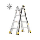 18ft Reach Aluminum Multi-position Ladder Type Ia 300lb Tool Hangers
