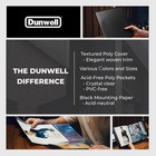 Dunwell Photo Album 8x10  black  With Mounting Paper  8 X 10 Photo