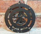 Vtg Cast Iron Metal Trivet I m Not A Fast Cook 5  Hanging Folk Art Antique