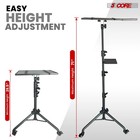 Projector Stand 29 5 To 71  Adjustable Tripod 3 Shelves Portable W Phone Holder