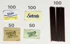 Sugar And Sweetener Assortment Packets  400 Pack  Coffee Stirrers Included