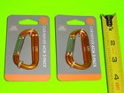 Lot Of 24-carabiner Spring-loaded 6cm D-ring Clip Hook Key Chain Camp Hiking 60 