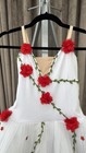Professional Ballet Tutu White Flowers Ballet Dress For Girls Kids Dance Costume