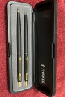 Vintage Parker 0831-002-000000 Pen Mechanical Pencil Set Black gold
