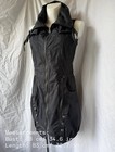 Gothic Avant Garde Sleeveless Black Dress Cargo Vest Zip Up Mini Dress Y2k
