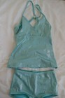  capezio Kids Dance Outfit Glitter Turquoise Blue Size S 