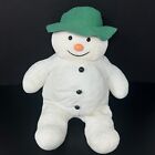 Vintage Eden Raymond Briggs The Snowman 14  Plush Stuffed Animal Doll No Scarf