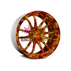 19 x38  Hydrographic Film Hydro Dipping Water Transfer Fist True Fire Flame  18