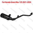 Full Exhaust System For Honda Grom 125 2022-2025 Slip On Grom Muffler Baffle