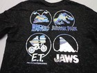Universal Black Kids T Shirt  Jaws Et Back To Future Jurassic Park Graphic Large
