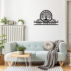 Personalized Metal Name Sign  Thoughtful Present For Newlyweds custom Name Sign