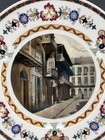 Antique Bauscher Illinois Central System Railroad 10-5 8 Plate New Orleans As Is