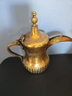 Antique Brass Middle Eastern Dallah Coffee Tea Pot Turkish Arabic 10 