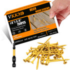  8x1-5 8  Bronze Deck Screws 260pcs T25 Torx Self-tapping Exterior Wood