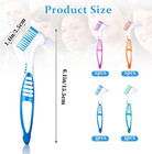 10 Pcs Denture Brush For False Teeth Care Cleaning Double   