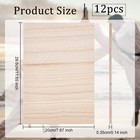 12 Sheets Wooden Karate Breaking Boards 3 5mm Thick Taekwondo Breaking Boards