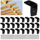 Morningro Pcs Black Pergola Hardware Rafter Clips Galvanized Steel 2 Inch 24
