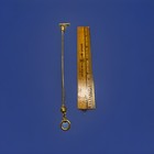Gold   Silver Two-tone Braided Watch Chain Fob Toggle Clasp   Ring
