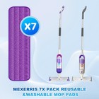 Washable Reusable Mop Pads For Swiffer Spray Mop Pads 7 Pack Purple  Purple