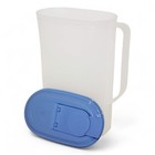 Tupperware Slim Oval 2 Quart Pitcher Refrigerator Pitcher Blue Lid New 