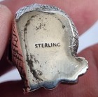 Solid Cast Sterling Silver Miniature Elephant Figure Baby Elephant Superb Detail