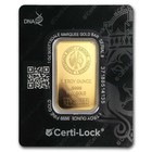 1 Oz Gold Bar - Scottsdale Mint Certi-lock    marquee  In Assay 