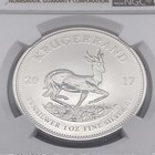 2017 South Africa Silver Krugerrand 50th Anniversary 1 Oz Ngc Sp69 First Year