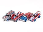 Auto World Sc430-b Thunderjet Ultra-g Across America Rel 1 Red  Blue   White
