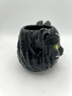 Williams Sonoma Black Cat Mug Hissing Cat Green Eyes 13 Oz Halloween