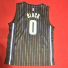 Orlando Magic Anthony Black Pinstripe Nba Basketball Jersey  Blue White Youth Xl