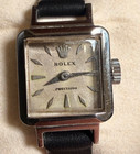 Rolex Precision  genuine  Ref 9158 Vintage Square Tank Style Manual Wind Steel
