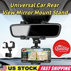 Universal 360 Rotation Car Rear View Mirror Mount Stand Gps Cell Phone Holder Us