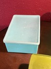 Vintage Tupperware Storage Container Set Jadeite  Avocado  Blue