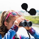 2pcs Rubber Len Cover Caps For Binoculars Objective Optics Protection Cover