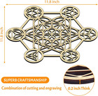 Bnesi 11 8  Metatron s Cube Wall Decor Sacred Geometry Wall Art crystal Grid Sac