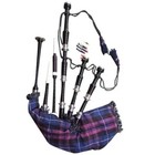 Scottish Great Highland Bagpipe Black Finish Silver Mounts   Pride Of Scotland