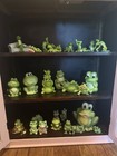 Huge Lot Of Vintage Frog Toad Figurines Norcrest Josef Set Collection Ceramic