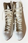 Riedell Vintage Ice Figure Skates Women s White Size 8m  John Wilson Blades