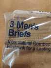 Dscp By Bvd Military Men s Briefs Sz 34 Brown 3-pack Underwear Cotton