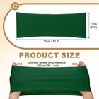 25 Pcs Spandex Chair Sashes Bows With Slider Buckle  Dark Green