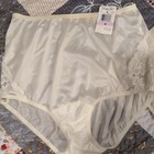New Vanity Fair Lace Nylon Granny Panty Size 6 Ivory 13001 Vintage Lot 3