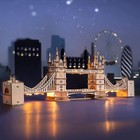 Rolife Diy Tower Bridge Wooden 3d Puzzle Toy Adult Kids Model Building Toy Gifts