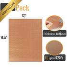 Unco Copper Grill Mats 7 Pack 13  X 15 8  Nonstick Reusable Bbq Cooking Sheets