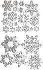 25 Pcs Snowflake Dies Christmas Die Cuts For Card Making Metal Cutting Dies New