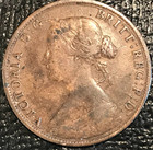 Vf Details 1861 Nova Scotia One Cent Cleaned Coin-jul333